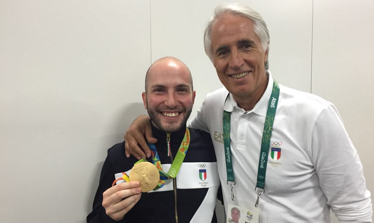Campriani gold with Olympic record in 10 mt air rifle. It is his third medal at the Games